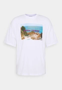 Bester Verkauf 👏 Even&Odd UNISEX - T-Shirt Print - White ✨