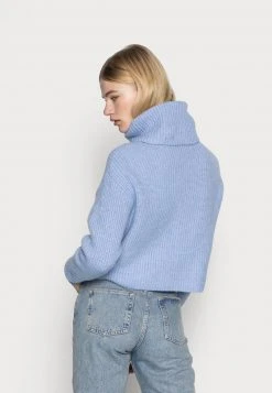 Brandneu 🔔 Even&Odd Damen CROPPED LOOSE TURTLENECK - Strickpullover - Light Blue 🔥 -Even Od Verkaufe 9aa34757b20749dbab5e32cc01aca255