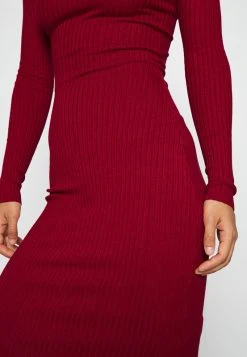 Blitzangebot 👍 Even&Odd Damen KNIT V NECK MIDI BODYCON DRESS - Etuikleid - Red 👍 -Even Od Verkaufe 9b3226959df547ffaff73218a98989f3
