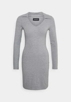 Coupon ✔️ Even&Odd Damen Jerseykleid - Mottled Grey 💯