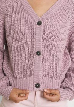 Schlussverkauf ⭐ Even&Odd Damen BUTTON THROUGH CARDIGAN - Strickjacke - Lilac 🎉 -Even Od Verkaufe a00766ce5e6f40c4a17ed4578af5c135
