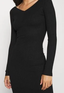 Bestes Angebot 🎁 Even&Odd Damen KNIT V NECK MIDI BODYCON DRESS - Etuikleid - Black 💯 -Even Od Verkaufe a04183ccb4694298956168b49a5be12e