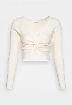 Billig 🛒 Even&Odd Damen WRAP FRONT JUMPER - Strickpullover - White 👍 -Even Od Verkaufe a285ee2ddbc34562a43e6303333ed293