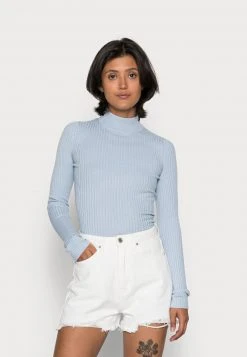 Angebote ❤️ Even&Odd Damen Strickpullover - Mottled Light Blue 😀