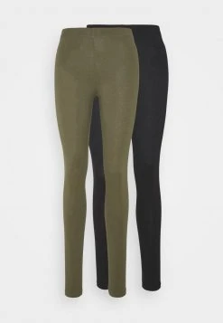 Großhandel ❤️ Even&Odd Damen 2 PACK - Leggings - Hosen - Black Olive 🔥