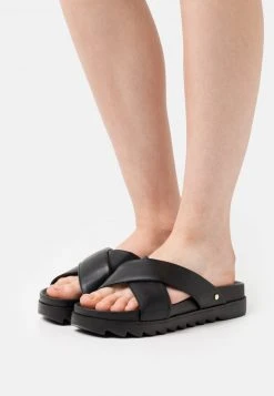 Neu 🎁 Even&Odd Damen Pantolette Flach - Black 🎉