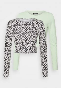 Rabatt 🥰 Even&Odd 2 PACK - Langarmshirt - Light Green/black | Damen 🤩 -Even Od Verkaufe ad2d0433545a4932a9f4c35e4065d493