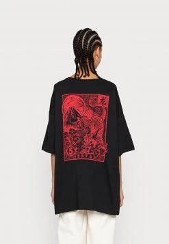 Rabatt 🌟 Even&Odd Damen T-Shirt Print - Black ✨ -Even Od Verkaufe b185cc40c5a640df829d971ba283598b