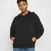 Coupon ❤️ Even&Odd Damen HOODIE LONG WITHOUT DRAWCORD AND POCKET - Kapuzenpullover - Black 🔥