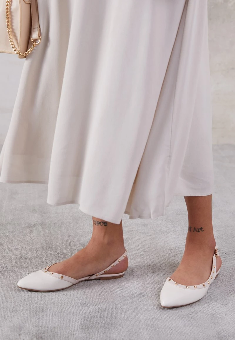 Bestpreis 🛒 Even&Odd Damen Sling-Ballerina - White ✨ 7 Bestpreis 🛒 Even&Odd Damen Sling-Ballerina - White ✨ – Bild 5