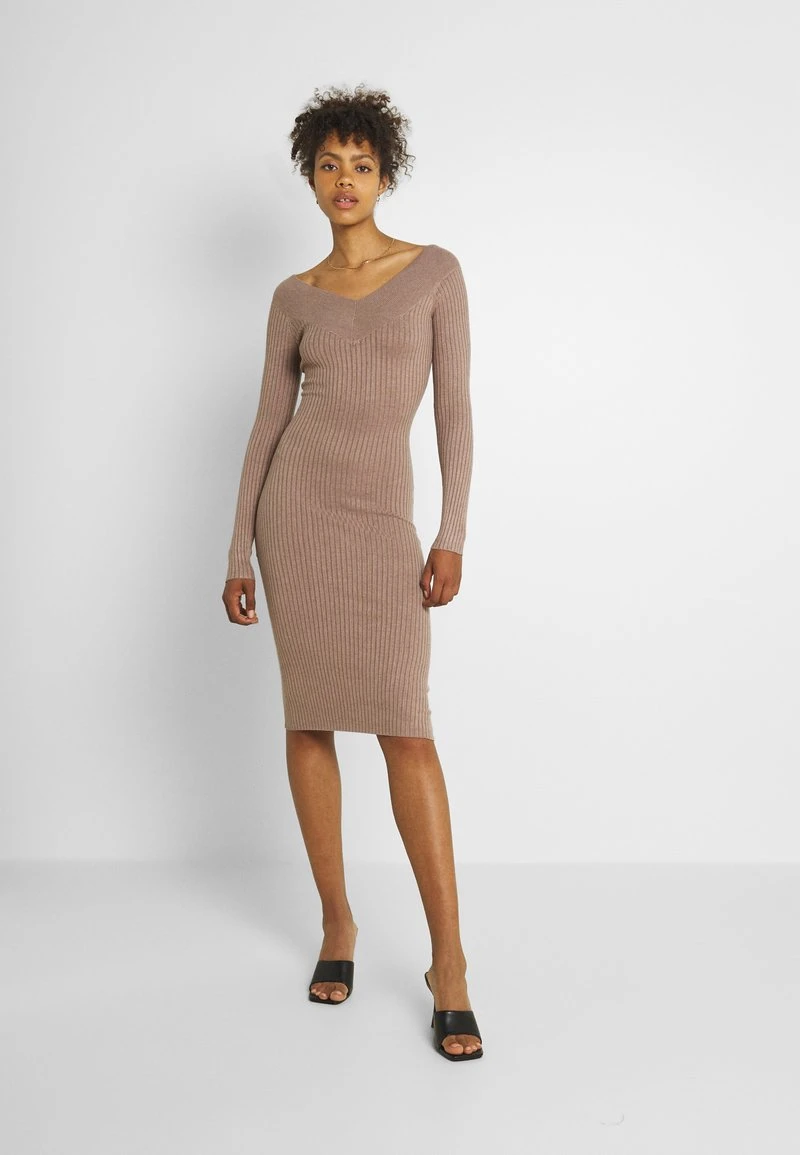 Großhandel 💯 Even&Odd KNIT V NECK MIDI BODYCON DRESS - Etuikleid - Taupe | Damen ✔️ 3 Großhandel 💯 Even&Odd KNIT V NECK MIDI BODYCON DRESS - Etuikleid - Taupe | Damen ✔️