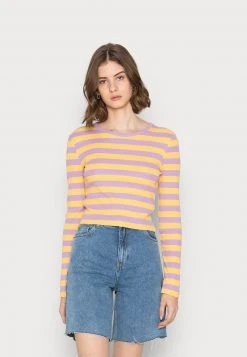 Am billigsten ✨ Even&Odd Damen Langarmshirt - Purple / Yellow 🤩