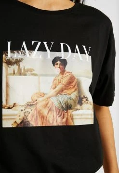 Schlussverkauf 👏 Even&Odd Damen T-Shirt Print - Black ❤️ -Even Od Verkaufe bbe40bd6d9a54d25ab37cd579336443e