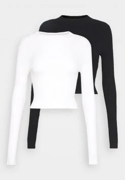 Großhandel 👏 Even&Odd Damen 2 PACK - Strickpullover - Black/white 🔥