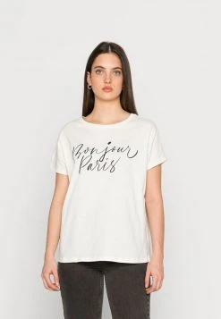 Billig 🔔 Even&Odd Damen T-Shirt Print - White 🤩