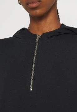 Auslauf ⭐ Even&Odd Casual Hooded Sweat Mini Dress - Freizeitkleid - Black | Damen 🛒 -Even Od Verkaufe be3fa6037a8747b987b6eb3d72a00b06