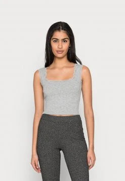 Neu ⭐ Even&Odd Damen Top - Mottled Light Grey ✨