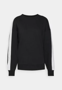 Aktion 🌟 Even&Odd Damen OVERSIZED SWEATSHIRT WITH STRIPE - Sweatshirt - Black ✨ -Even Od Verkaufe c375d1b5842b478d860562fee27ff904