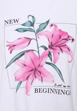 Angebote 😉 Even&Odd Damen T-Shirt Print - White ⭐ -Even Od Verkaufe c99ac744044f4e6eaa12955a578b64df