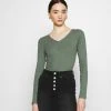 Coupon 🌟 Even&Odd Damen Langarmshirt - Green ⌛ -Even Od Verkaufe cbe03913bf8a41f88e76d158df63d14e