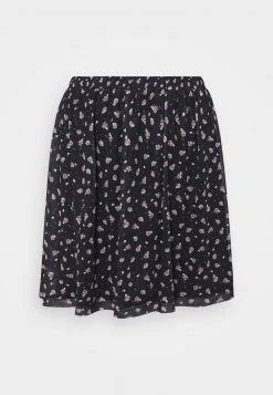 Billig 🧨 Even&Odd Damen A-Linien-Rock - Black/lilac ⭐ -Even Od Verkaufe ce94f376d90a49e789552a91578d524c