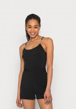 Rabatt 👍 Even&Odd Damen CHAIN STRAPS GOING OUT PLAYSUIT - Jumpsuit - Black/silver 🎉