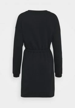 Bester Verkauf 🎁 Even&Odd Damen Sweat Mini Drawstring Waist 💯 Dress - Freizeitkleid - Black ❤️ -Even Od Verkaufe d1167ac499914a40af0e76325d0ce7b1