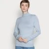 Top 10 👍 Even&Odd Damen BASIC TURTLE NECK JUMPER - Strickpullover - Light Blue ❤️ -Even Od Verkaufe d17716e02dec46fdb52a4c4f47af16ef