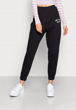 Blitzangebot 🌟 Even&Odd Damen Printed Loose Fit Joggers - Jogginghose - Black 🔥