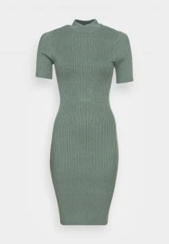 Neu 🌟 Even&Odd Damen PERKIN NECK SHORT SLEEVE 🤩 DRESS - Strickkleid - Olive ✨ -Even Od Verkaufe d4e7fffe0dc24e62bbf59e5c990bd0cc