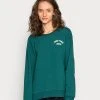 Billig 😀 Even&Odd Oversized Printed Sweatshirt - Sweatshirt - Dark Green | Damen 🧨