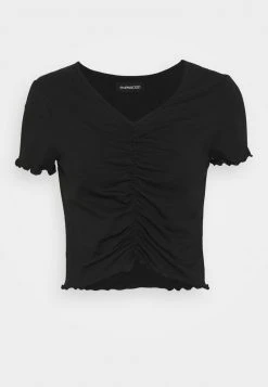Budget ❤️ Even&Odd Damen T-Shirt Basic - Black 👍 -Even Od Verkaufe d903bc7789b14bb8beeacb82b4108a01