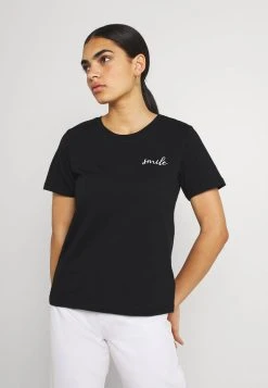 Bester Verkauf 👏 Even&Odd Damen T-Shirt Print - Black 👏