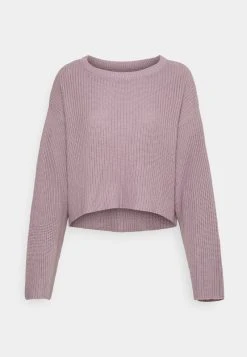 Rabatt 👍 Even&Odd Damen CROPPED JUMPER - Strickpullover - Lilac ⌛ -Even Od Verkaufe de0c905ce5ba491abe17b584c54b8c35