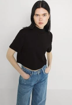 Bester Verkauf 🤩 Even&Odd Damen T-Shirt Basic - Black 🔔 -Even Od Verkaufe e0e5f6fefb7849fcb11e8e3e0df3486b