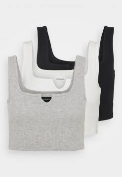 Bestes Angebot 👏 Even&Odd Damen 3 PACK - Top - Black/white/mottled Light Grey 👍 -Even Od Verkaufe e29a6a10e9594c0b836cd73b27b9e722