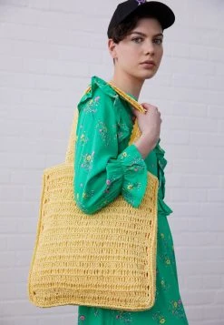 Auslauf ❤️ Even&Odd Damen Shopping Bag - Yellow ❤️ -Even Od Verkaufe e7de156931a74f46b42c485c5d7b82bb