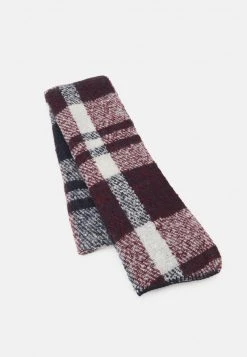 Bester Verkauf 👏 Even&Odd Damen Schal - Bordeaux/dark Blue/offwhite ⭐