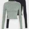 Beste Bewertungen von 🎉 Even&Odd Damen 2 PACK - Strickpullover - Olive/black ✔️