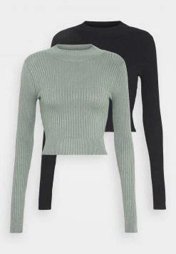 Beste Bewertungen von 🎉 Even&Odd Damen 2 PACK - Strickpullover - Olive/black ✔️
