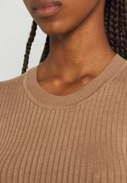 Schlussverkauf 🎉 Even&Odd Damen Knit Mini Wide Rib Basic Dress - Etuikleid - Mottled Dark Brown 🔔 -Even Od Verkaufe f1e020b479794511be1434601f18bbbf