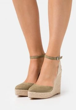 Am billigsten 🎉 Even&Odd Plateausandalette - Khaki | Damen 🎁
