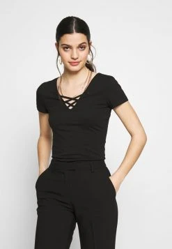 Bestpreis 😍 Even&Odd Damen T-Shirt Print - Black 🎉