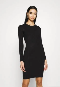 Besorgen ✔️ Even&Odd Damen Knit Mini Wide Rib Basic ✨ Dress - Etuikleid - Black 🥰