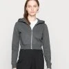 Auslauf 🎉 Even&Odd Damen Sweatjacke - Mottled Dark Grey 👏 -Even Od Verkaufe f4441add055f4046abca82854e2524af