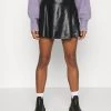 Bestes Angebot ❤️ Even&Odd Damen Mini PU Leather A-line 💯 Skirt - A-Linien-Rock - Black ⭐ -Even Od Verkaufe f588c62c03a54490b31164098bb20d1d