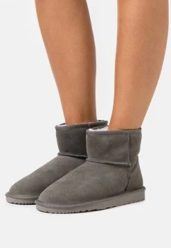 Top 10 ✔️ Even&Odd Damen LEATHER WINTER BOOTIES - Stiefelette - Grey ✔️