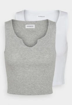 Neu 🎁 Even&Odd Damen 2 PACK - Top - Light Grey/white 😉 -Even Od Verkaufe f74bdbf796b24d4ba3a80982a16cf739