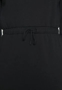 Bester Verkauf 🎁 Even&Odd Damen Sweat Mini Drawstring Waist 💯 Dress - Freizeitkleid - Black ❤️ -Even Od Verkaufe f8511d24a66e49ec80ef32d602cb696d