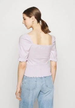Top 10 🤩 Even&Odd T-Shirt Basic - Lilac | Damen 🤩 -Even Od Verkaufe f888a84c7ea7446dacfd9ac06f223366